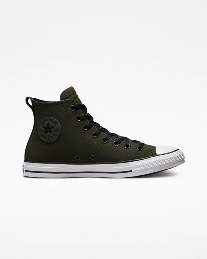 Men\'s Converse Chuck Taylor All Star TecTuff High Top Shoes Olive / Green / White / Black | AU 4E359P